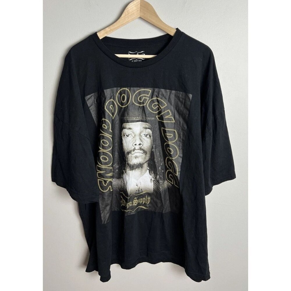 Snoop Dogg Graphic Tee Black Size XXL Cotton Blend Men’s